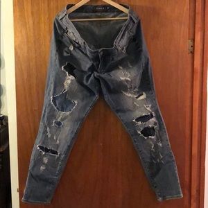 Distressed Torrid Premium Boyfriend Jeans 16R